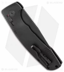 SOG Knives SOG-TAC AU Tanto Automatic Knife Black Aluminum (3.4" Black) -Avokelavavat Sales Store SOG Knives SOG TAC AU Auto Tanto Black Black BHQ 119260 jr side
