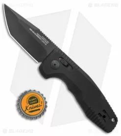 SOG Knives SOG-TAC AU Compact Tanto Automatic Knife Aluminum (2.9" Black) -Avokelavavat Sales Store SOG Knives SOG TAC AU Compact Auto Tanto Black Black BHQ 119254 jr bottlecap