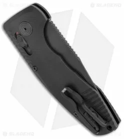 SOG Knives SOG-TAC AU Compact Tanto Automatic Knife Aluminum (2.9" Black) -Avokelavavat Sales Store SOG Knives SOG TAC AU Compact Auto Tanto Black Black BHQ 119254 jr side