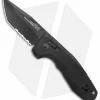 SOG Knives SOG-TAC AU Compact Tanto Automatic Knife Aluminum (2.9" Black Serr) -Avokelavavat Sales Store SOG Knives SOG TAC AU Compact Auto Tanto Black Black Serr BHQ 119255 jr