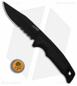 SOG Recondo FX Fixed Blade Knife Black GRN/Rubber (4.6" Black Serr) 11 SOG Recondo FX Fixed Blade Knife Black GRN/Rubber (4.6" Black Serr) -Avokelavavat Sales Store SOG Recondo FX FXB Black GRN Rubber 2in Blk BHQ 140878 td size