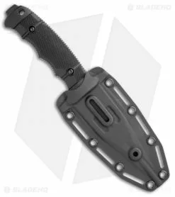 SOG Seal FX Fixed Blade Knife Black GRN Clip Point (4.3" Black Serr) -Avokelavavat Sales Store SOG Seal FX Fixed Black GRN DP Black Serr BHQ 99497 jr sheath