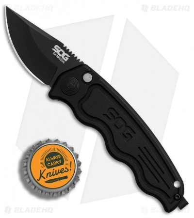 SOG-TAC California Special Automatic Knife (1.9" Black) ST-14 6 SOG-TAC California Special Automatic Knife (1.9" Black) ST-14 - Image 4