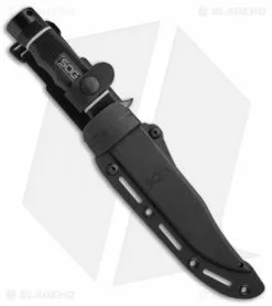 SOG Tech Bowie Fixed Blade Knife (6.4" Black) S10B 7 SOG Tech Bowie Fixed Blade Knife (6.4" Black) S10B -Avokelavavat Sales Store SOG Tech Bowie Black S10B K BHQ 7008 jr sheath