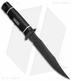 SOG Tech Bowie Fixed Blade Knife (6.4" Black) S10B 6 SOG Tech Bowie Fixed Blade Knife (6.4" Black) S10B -Avokelavavat Sales Store SOG Tech Bowie Black S10B K BHQ 7008 jr spine