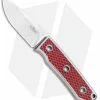 Jurgen Schanz Schanz Custom Integral Fixed Blade Knife Red C-Tek (3.13" Satin) 2 Jurgen Schanz Schanz Custom Integral Fixed Blade Knife Red C-Tek (3.13" Satin) -Avokelavavat Sales Store Schanz Custom Integral Red C Tek Satin BHQ 104764 jr