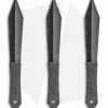 Schrade 3 Piece 10" Throwing Knife Set W/ Nylon Sheath (Black Stonewash) SCTK3CP