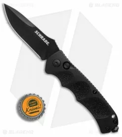 Schrade Extreme Survival Spear Point Automatic Knife (3.25" Black) SC60B -Avokelavavat Sales Store Schrade Extreme Survival black BHQ 2747 er bottlecap
