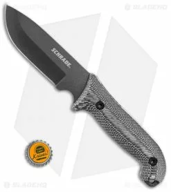 Schrade Frontier Full Tang Fixed Blade Knife Gray Micarta (5" Black) SCHF51M -Avokelavavat Sales Store Schrade Frontier Full Tang gray TPE black SCHF51M BHQ 62033 er size