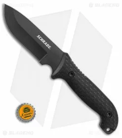 Schrade Frontier Full Tang Fixed Blade Knife Black TPE (5" Black) SCHF51 -Avokelavavat Sales Store Schrade Frontier full tang black TPE black SCHF51 BHQ 62032 er size