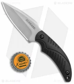 Schrade SCHF66 Full Tang Fixed Blade Knife Black (3" Satin) -Avokelavavat Sales Store Schrade Full Tang Blk SCHF66 BHQ 67909 jr bottlecap 2
