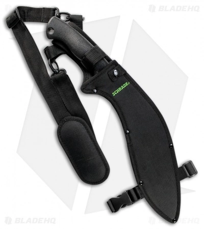 Schrade Gurkha Kukri Machete Fixed Blade (12.75" Black) SCHGK1 4 Schrade Gurkha Kukri Machete Fixed Blade (12.75" Black) SCHGK1 - Image 2