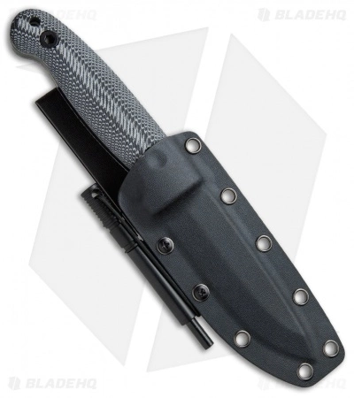 Schrade Large Frontier Fixed Blade W/ Ferro Rod (4.3" Black SW) SCHF56LM 5 Schrade Large Frontier Fixed Blade W/ Ferro Rod (4.3" Black SW) SCHF56LM - Image 3