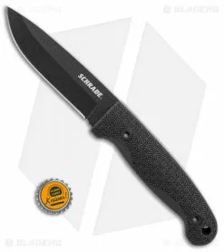 Schrade Large Frontier Fixed Blade Black TPE (4.3" Black) SCHF56L -Avokelavavat Sales Store Schrade Large Frontier black TPE black SCHF56L BHQ 62038 er size