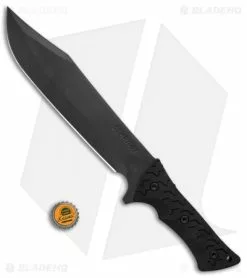 Schrade Leroy Bowie Fixed Blade Knife Black TPE (10.25" Gray) SCHF45 -Avokelavavat Sales Store Schrade Leroy Bowie Black TPE Gray SCHF45 BHQ 36734 jr bottlecap