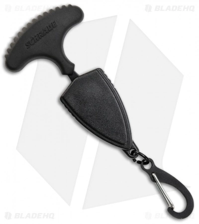 Schrade SCHF50 Mini Push Dagger Fixed Blade Knife (1.5" Black Serr) 4 Schrade SCHF50 Mini Push Dagger Fixed Blade Knife (1.5" Black Serr) - Image 2