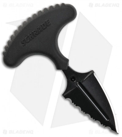Schrade SCHF50 Mini Push Dagger Fixed Blade Knife (1.5" Black Serr) 3 Schrade SCHF50 Mini Push Dagger Fixed Blade Knife (1.5" Black Serr)