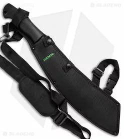 Schrade Parang Fixed Blade Machete Black TPE (13.5" Black) SCHPR1CP -Avokelavavat Sales Store Schrade Parang Machete Blk Blk SCHPR1CP BHQ 67508 jr sheath