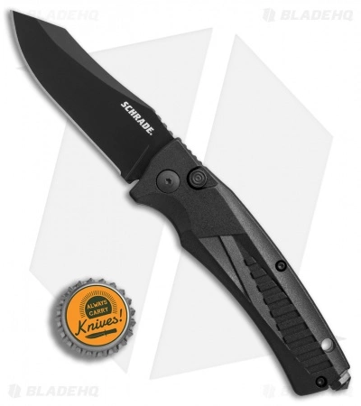 Schrade SC90 Automatic Knife Black Aluminum (3.25" Black) SC90B 6 Schrade SC90 Automatic Knife Black Aluminum (3.25" Black) SC90B - Image 4