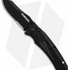 Schrade SC90 Automatic Knife Black Aluminum (3.25" Black Serr) SC90BS -Avokelavavat Sales Store Schrade SC90 Black Aluminum Black Serr BHQ 34170 er