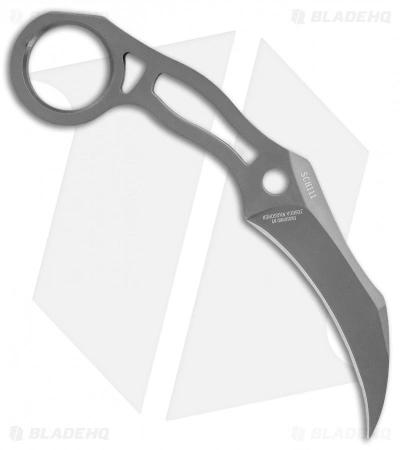 Schrade SCH111 Karambit Fixed Blade Neck Knife (3" Gray) 4 Schrade SCH111 Karambit Fixed Blade Neck Knife (3" Gray) - Image 2