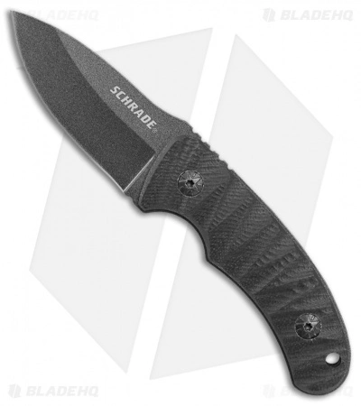 Schrade SCHF57 Full Tang Fixed Blade Knife Black G-10 (2.5" Black) 3 Schrade SCHF57 Full Tang Fixed Blade Knife Black G-10 (2.5" Black)