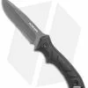 Schrade Full Tang Fixed Blade Knife Black TPE (4.5" Gray Serr) SCHF31S 1 Schrade Full Tang Fixed Blade Knife Black TPE (4.5" Gray Serr) SCHF31S -Avokelavavat Sales Store Schrade full tang black TPE gray serr SCHF31S BHQ 62023 er