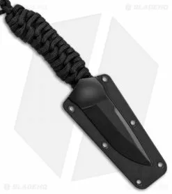 Schrade Full Tang Neck Knife Black Paracord (2.7" Black) SCHF46 -Avokelavavat Sales Store Schrade full tang neck knife black paracord black SCHF46 BHQ 62027 er sheath