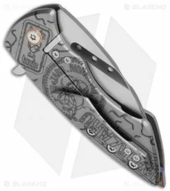 Sergey Rogovets Knives Model XR-4 Flipper Titanium Knife (3.25" Two-Tone) -Avokelavavat Sales Store Sergey Rogovets Model XR 4 Ti TT BHQ 33776 jr side