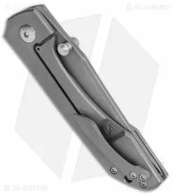 Simeon Custom Knives ThumbTo Frame Lock Knife Titanium (3.4" Smoke) -Avokelavavat Sales Store Simeon Custom Knives ThumbTo Ti FL Smoke BHQ 147528 jr side