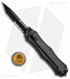 Smith & Wesson M&P OTF Assist Finger Actuator Tanto Knife (3.2" Black Serr) -Avokelavavat Sales Store Smith Wesson OTF Assist Finger Actuator Tanto Black Serr SWOTF9TBS BHQ 67474 jr bottlecap 2