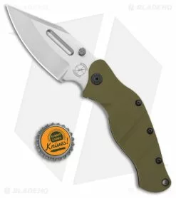 Sniper Bladeworks LPC Frame Lock Knife OD Green G-10/SW Ti (3.5" Satin) -Avokelavavat Sales Store Sniper Bladeworks LPC FL OD Green G 10 Satin BHQ 143896 jr bottlecap