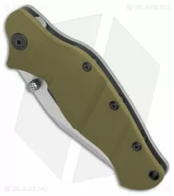 Sniper Bladeworks LPC Frame Lock Knife OD Green G-10/SW Ti (3.5" Satin) -Avokelavavat Sales Store Sniper Bladeworks LPC FL OD Green G 10 Satin BHQ 143896 jr spine