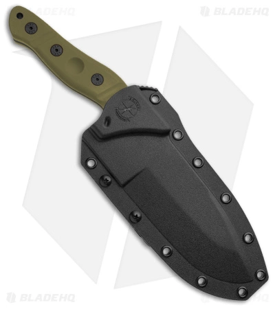 Sniper Bladeworks MAMU Fixed Blade Knife OD Green G-10 (5.5" Black) 5 Sniper Bladeworks MAMU Fixed Blade Knife OD Green G-10 (5.5" Black) - Image 3