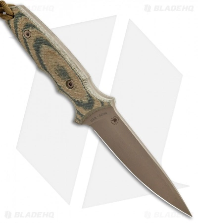 Spartan Blades Harsey TT Fixed Blade Knife Multi-Cam Micarta (4.5" FDE) 4 Spartan Blades Harsey TT Fixed Blade Knife Multi-Cam Micarta (4.5" FDE) - Image 2