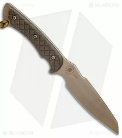 Spartan Blades Hybris Fixed Blade Green Canvas Micarta (5.3" FDE) -Avokelavavat Sales Store Spartan Blades Hybris Green Canvas Micarta FDE SB42DEGRNLTN BHQ 80096 jr spine