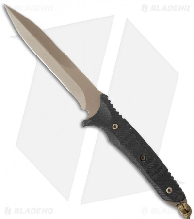 Spartan Blades Breed Fighter Dagger Knife Black Micarta (5.5" FDE) 3 Spartan Blades Breed Fighter Dagger Knife Black Micarta (5.5" FDE)