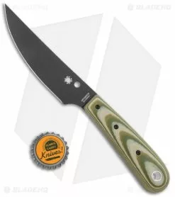 Spyderco Bow River Fixed Blade Knife OD Green/Gray G-10 (4.4" Black) FB46GPODBK -Avokelavavat Sales Store Spyderco Bow River OD Green Gray G 10 Black FB46GPODBK BHQ 119348 jr bottlecap