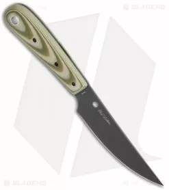 Spyderco Bow River Fixed Blade Knife OD Green/Gray G-10 (4.4" Black) FB46GPODBK -Avokelavavat Sales Store Spyderco Bow River OD Green Gray G 10 Black FB46GPODBK BHQ 119348 jr spine