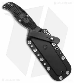 Spyderco Enuff 2 Leaf Fixed Blade Knife Black FRN (3.9" Satin) FB31PBK2 -Avokelavavat Sales Store Spyderco Enuff 2 Leaf Fixed Blade Black FRN Satin BHQ 145711 jr sheath