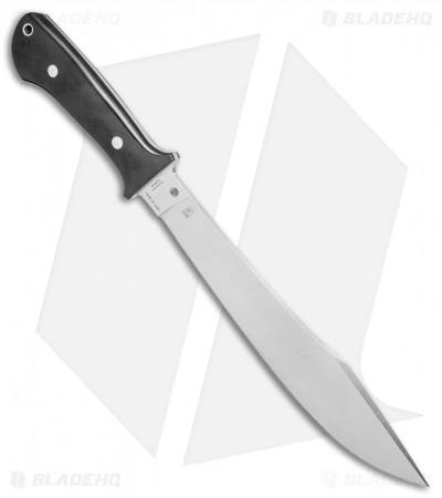 Spyderco Lum Darn Dao Flash Batch Fixed Blade Black G-10 (9.8" Satin) FB41GP 4 Spyderco Lum Darn Dao Flash Batch Fixed Blade Black G-10 (9.8" Satin) FB41GP - Image 2