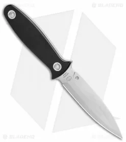 Spyderco Nightstick Fixed Blade Knife Black G-10 (4.1" Satin) FB47GP 8 Spyderco Nightstick Fixed Blade Knife Black G-10 (4.1" Satin) FB47GP -Avokelavavat Sales Store Spyderco Nightstick Fixed Blade Knife Black G 10 4.14in Satin FB47GP BHQ 106205 LS Spine