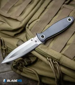 Spyderco Nightstick Fixed Blade Knife Black G-10 (4.1" Satin) FB47GP 11 Spyderco Nightstick Fixed Blade Knife Black G-10 (4.1" Satin) FB47GP -Avokelavavat Sales Store Spyderco Nightstick Fixed Blade Knife Black G 10 Satin FB47GP BHQ 106205 kp bag web