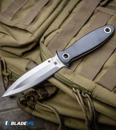 Spyderco Nightstick Fixed Blade Knife Black G-10 (4.1" Satin) FB47GP 7 Spyderco Nightstick Fixed Blade Knife Black G-10 (4.1" Satin) FB47GP - Image 5