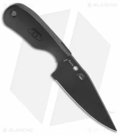 Spyderco Perrin Subway Bowie Fixed Blade Knife FRN (2.5" Black) -Avokelavavat Sales Store Spyderco Perrin Subway Bowie Fixed Blade FRN Black BHQ 145713 jr spine