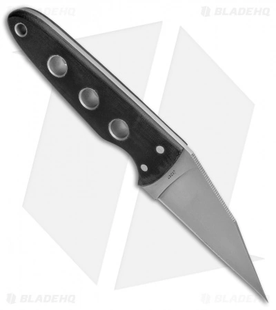 Rare Spyderco Ronin Fixed Blade Knife Black Micarta (3" Bead Blast) FB09 4 Rare Spyderco Ronin Fixed Blade Knife Black Micarta (3" Bead Blast) FB09 - Image 2