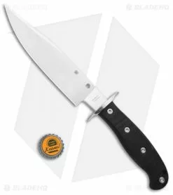 Spyderco Respect Bowie Fixed Blade Knife Black G-10 (7.9" Satin) FB44GP -Avokelavavat Sales Store Spyderco Respect Bowie Black G 10 Satin FB44GP BHQ 78715 jr bottlecap