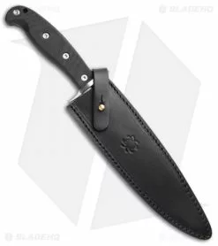 Spyderco Respect Bowie Fixed Blade Knife Black G-10 (7.9" Satin) FB44GP -Avokelavavat Sales Store Spyderco Respect Bowie Black G 10 Satin FB44GP BHQ 78715 jr sheath
