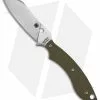 Spyderco Stok Drop Point Fixed Blade Knife OD Green G-10 (3" Satin) FB50GPOD