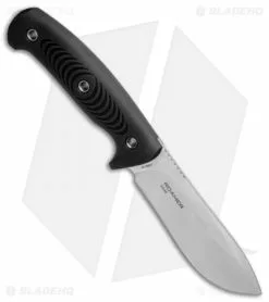 Steel Will Knives Steel Will Roamer Skinner Fixed Blade Knife Black TPE (4.5" Satin) R345-1BK -Avokelavavat Sales Store Steel Will Roamer Skinner Black TPE Satin R3451BK BHQ 87695 jr spine